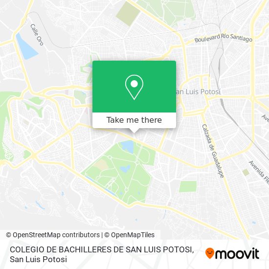 COLEGIO DE BACHILLERES DE SAN LUIS POTOSI map