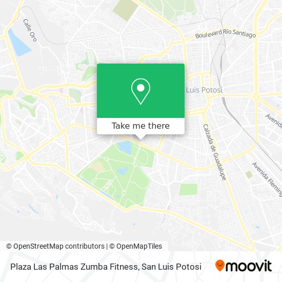 Plaza Las Palmas Zumba Fitness map