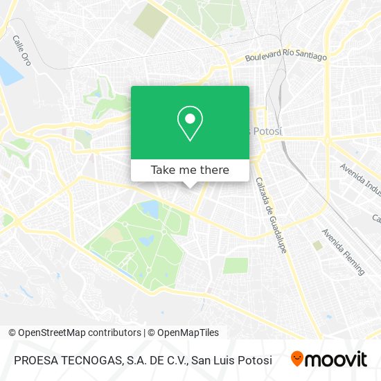 PROESA TECNOGAS, S.A. DE C.V. map