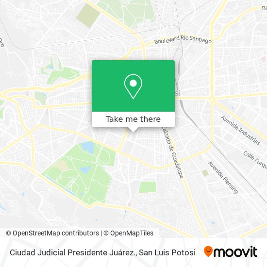 Mapa de Ciudad Judicial Presidente Juárez.