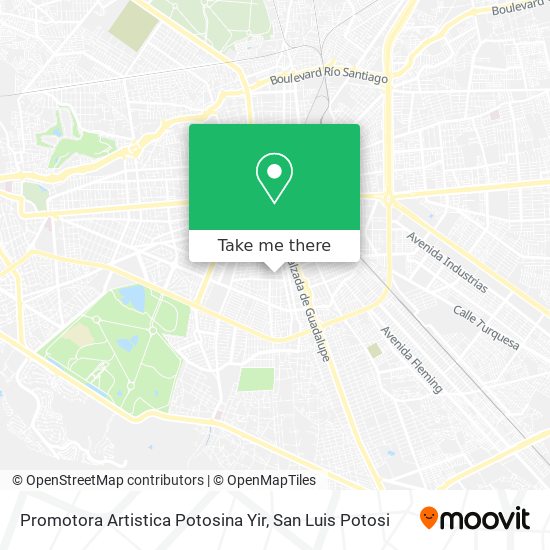 Mapa de Promotora Artistica Potosina Yir