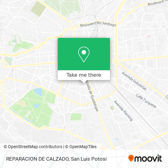 REPARACION DE CALZADO map