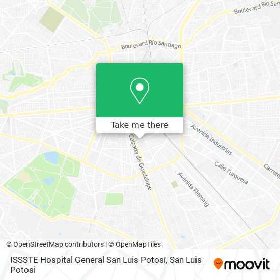 ISSSTE Hospital General San Luis Potosí map