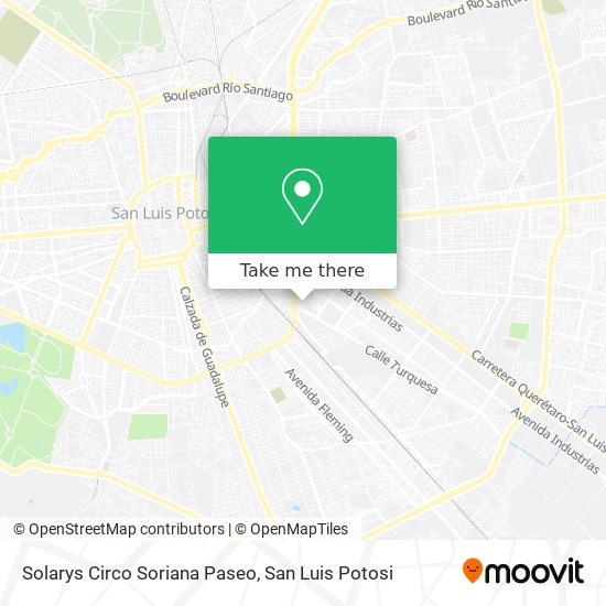 Mapa de Solarys Circo Soriana Paseo