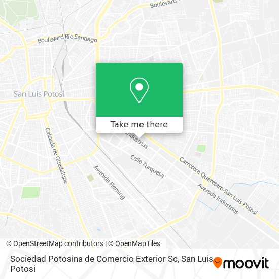 Sociedad Potosina de Comercio Exterior Sc map