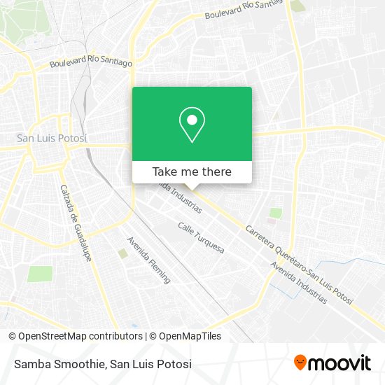 Samba Smoothie map