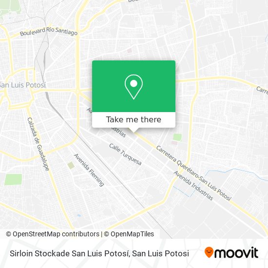 Sirloin Stockade San Luis Potosí map
