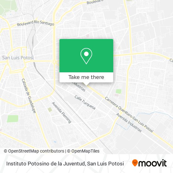 Mapa de Instituto Potosino de la Juventud