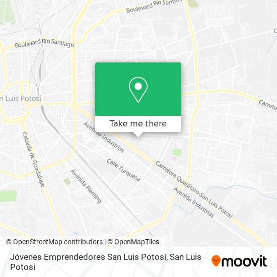 Jóvenes Emprendedores San Luis Potosí map