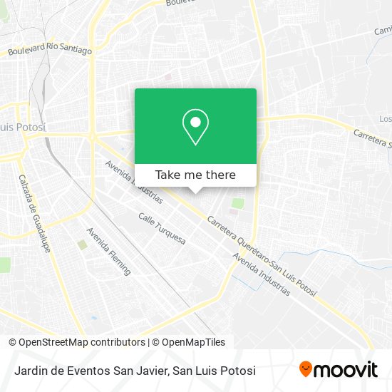 Mapa de Jardin de Eventos San Javier