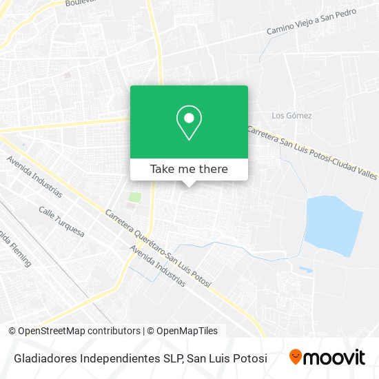 Gladiadores Independientes SLP map