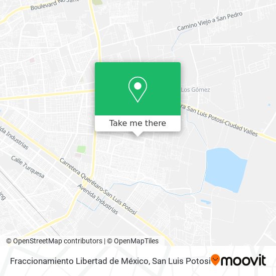Mapa de Fraccionamiento Libertad de México