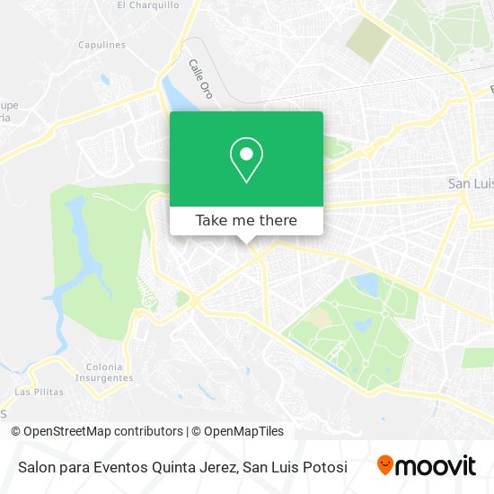 Mapa de Salon para Eventos Quinta Jerez