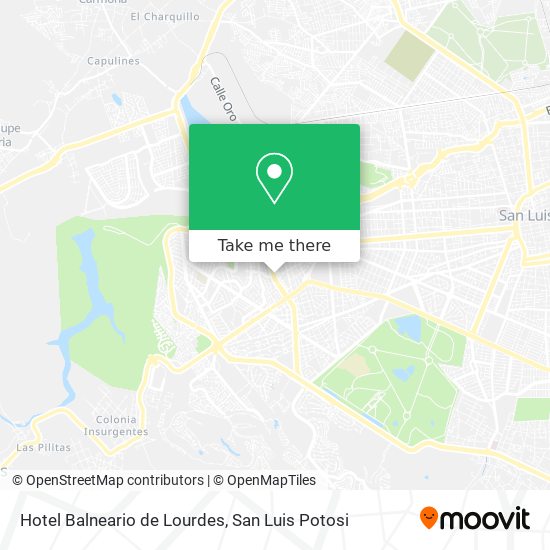 Hotel Balneario de Lourdes map