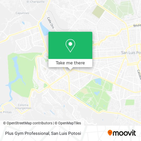 Mapa de Plus Gym Professional