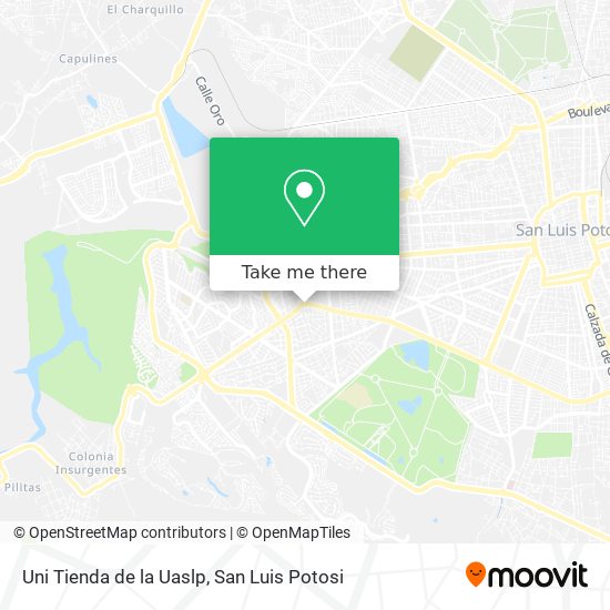 Uni Tienda de la Uaslp map