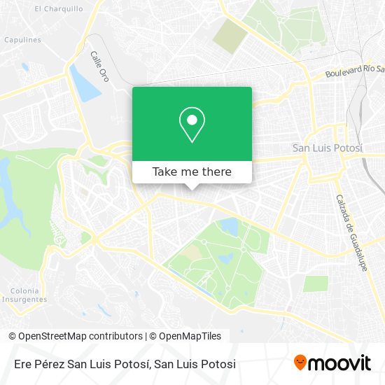Ere Pérez San Luis Potosí map