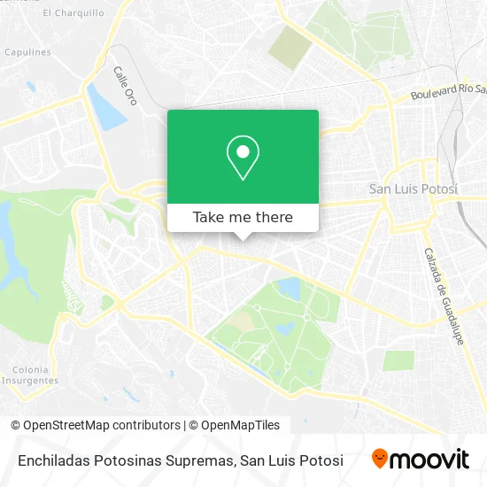 Mapa de Enchiladas Potosinas Supremas