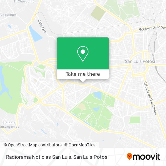 Radiorama Noticias San Luis map