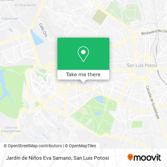 Mapa de Jardín de Niños Eva Samano