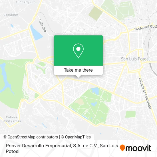 Prinver Desarrollo Empresarial, S.A. de C.V. map