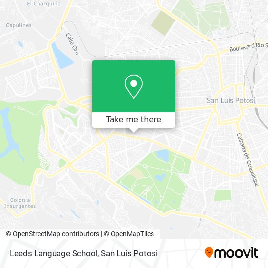 Mapa de Leeds Language School
