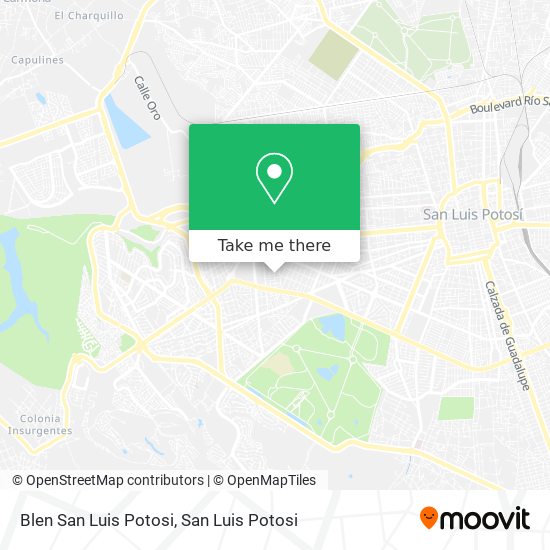 Blen San Luis Potosi map
