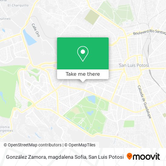 Mapa de González Zamora, magdalena Sofía