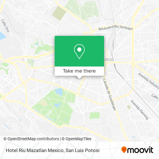 Hotel Riu Mazatlan Mexico map