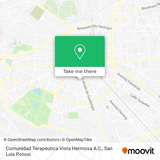 Mapa de Comunidad Terapéutica Vista Hermosa A.C.