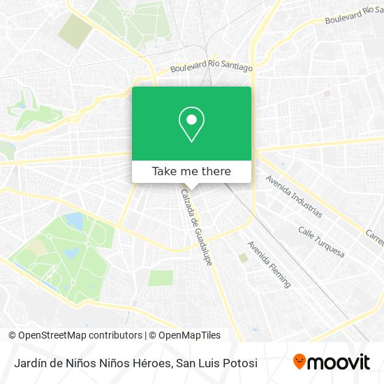 Mapa de Jardín de Niños Niños Héroes