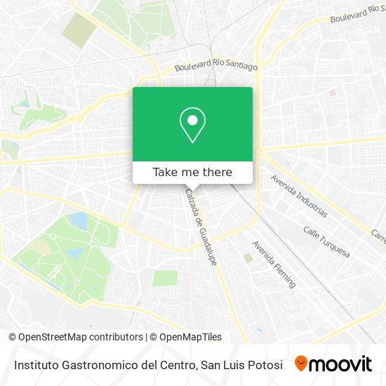 Mapa de Instituto Gastronomico del Centro