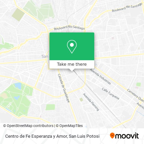 Centro de Fe Esperanza y Amor map