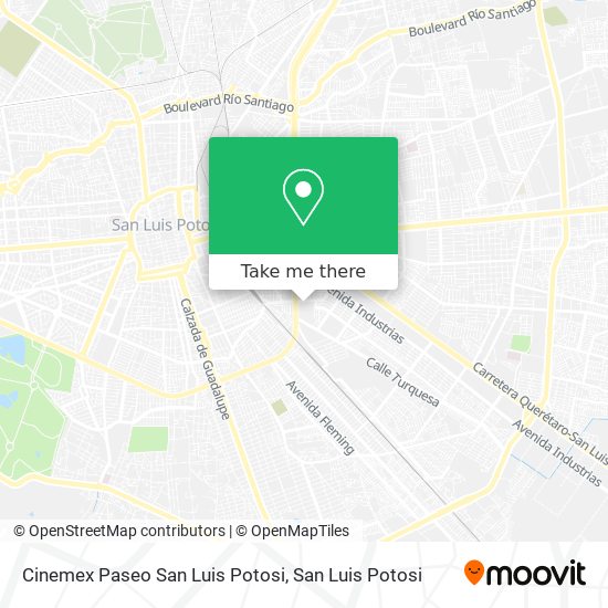 Cinemex Paseo San Luis Potosi map