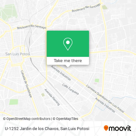 U-1252 Jardin de los Chavos map