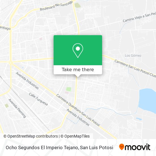 Ocho Segundos El Imperio Tejano map