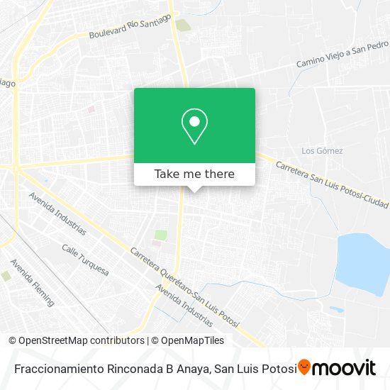 Mapa de Fraccionamiento Rinconada B Anaya