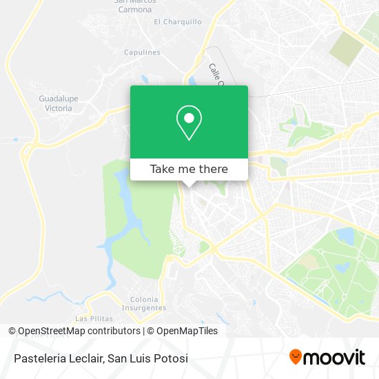Pasteleria Leclair map