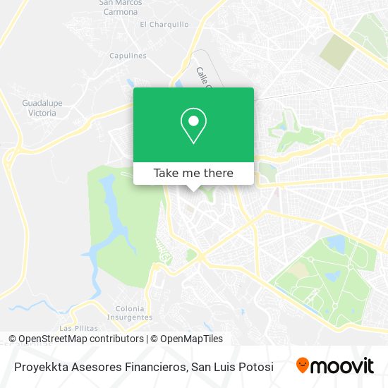 Mapa de Proyekkta Asesores Financieros