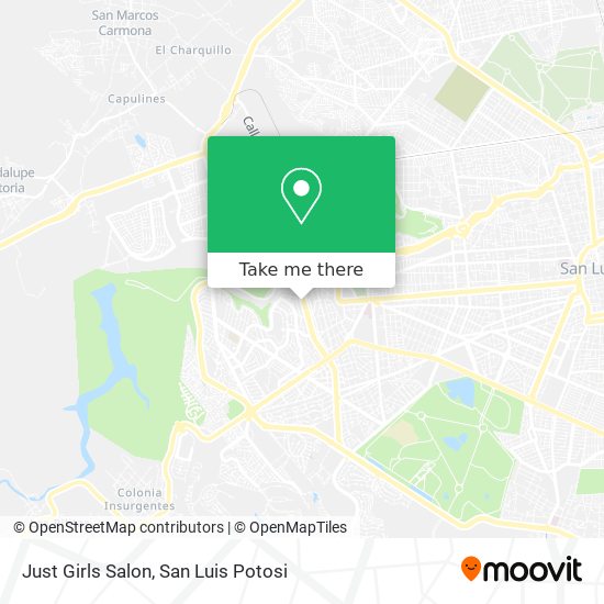 Just Girls Salon map