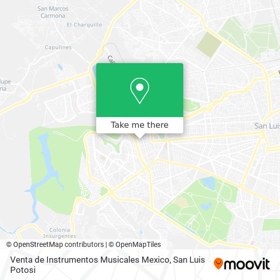 Venta de Instrumentos Musicales Mexico map