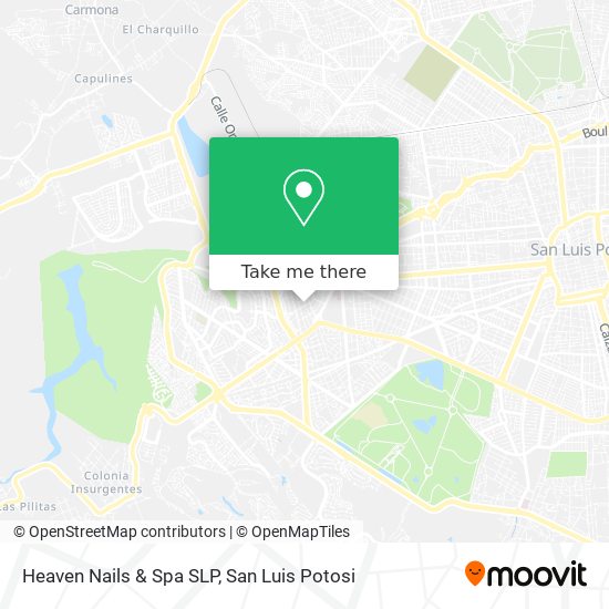 Heaven Nails & Spa SLP map