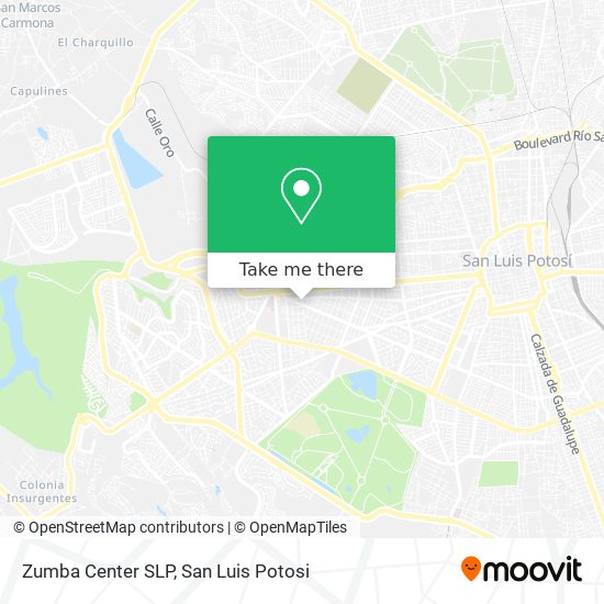 Zumba Center SLP map