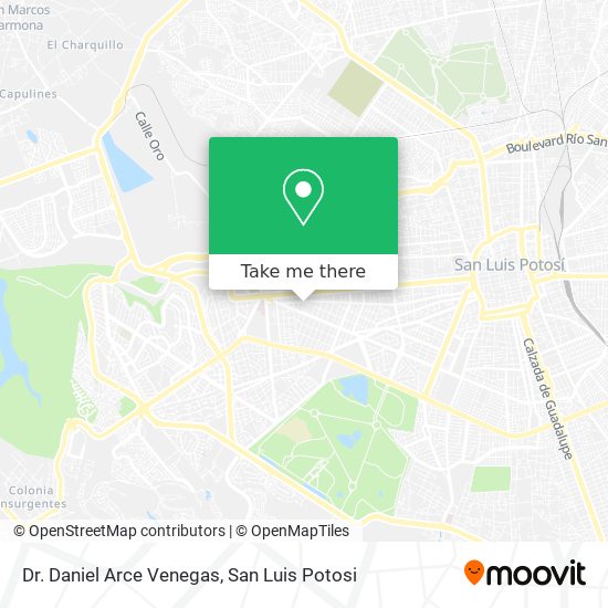 Dr. Daniel Arce Venegas map