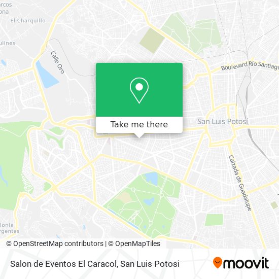 Mapa de Salon de Eventos El Caracol