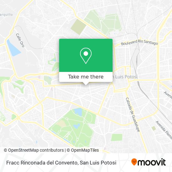 Fracc Rinconada del Convento map