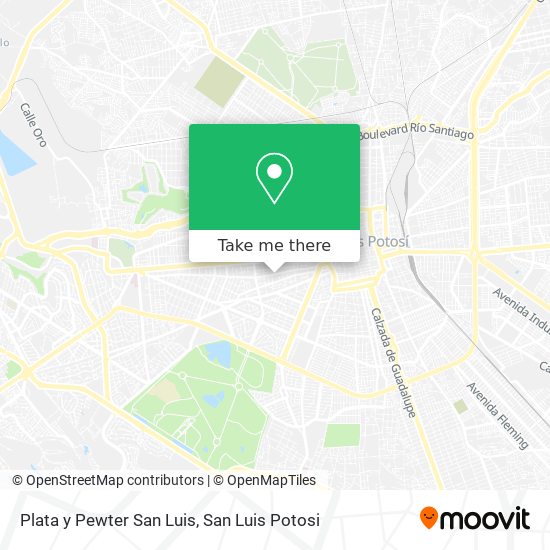 Mapa de Plata y Pewter San Luis