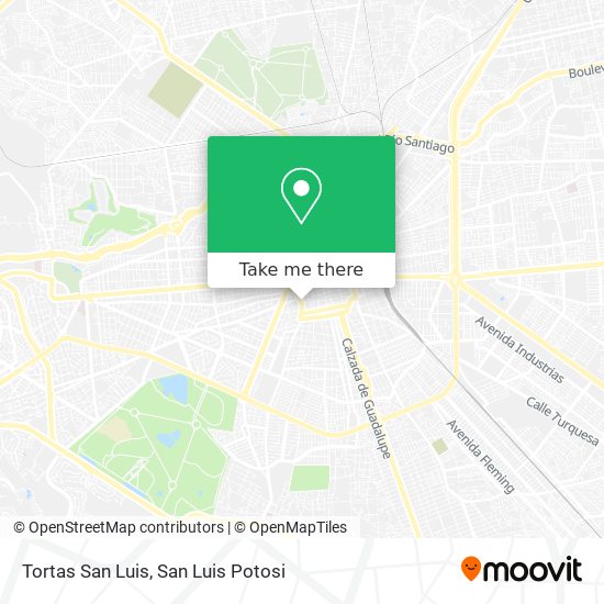 Tortas San Luis map
