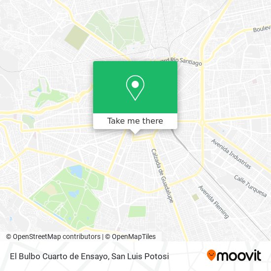 Mapa de El Bulbo Cuarto de Ensayo