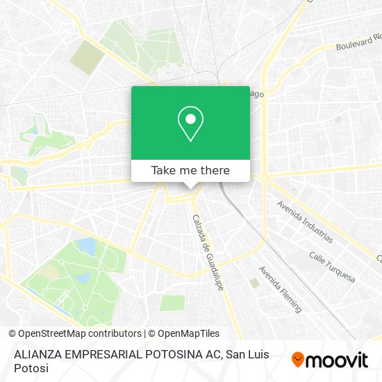 ALIANZA EMPRESARIAL POTOSINA AC map